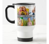 EKAM Personalised Travel Mug - 14oz Stainless Steel Insulated Travel Tea/Coffee Mug - Add Your Photos and Text - Present for Dad - Gift for Father's Day - Dad Daddy Grandad Grandpa