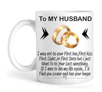 EKAM - Wife Gift from Husband - Funny Wife Coffee Mug 11-OZ Ceramic Cup-Wife Birthday Gifts Ideas,Romantice Wedding Anniversay Christmas Valentines Day Gifts for Wife for Her (to My Husband)