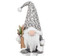 EKARSEN Handcraft Gnome Christmas Decorations, Large-Sized 18 Inch Nordic Gonk Figurine Cute Scandinavian Tomte Dwarf Decor of House, Sweet Gift for Traditional Festivals