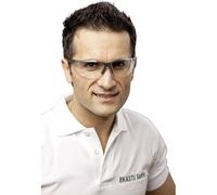 Ekastu 277 375 Safety Glasses Smoke Goggles Grey/Green EN166-1 Cer...