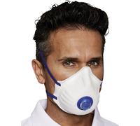 Ekastu Mandil FFP2 Valved Dust Mask, 12 pieces, EN 149:2001 Compliant 414 214