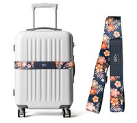 Ekax Luggage Straps for Suitcases, Adjustable Luggage Elastic Belt, Travel Essentials for Airport, Station, Vibrant Designs (Hula Girl)