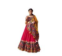 EKDAM AESTHETIC Cotton Silk Multi navratri chaniya choli collection traditional garba outfit Danidya HIT, 1, S