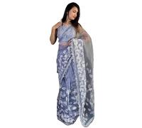 EKDAM AESTHETIC lavender sequin saree party wear muslim sari blouse S-121, Multicolor, Medium
