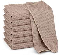 Ekedalen Microfibre Cleaning Cloth, Glass Window Mirror Cloth for Streak Free Lint Free Magic Shiny Polishing Buffing, Dish Cloth for Washing Drying Kitchen Home Car Bathroom, Waffle Barista Tea Towel