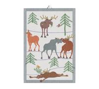 Ekelund Linneväveri Clumsy moose kitchen towel 35x50 cm