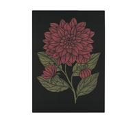 Ekelund Linneväveri Dahlia kitchen towel 48x70 cm Red-black-green