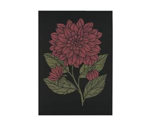 Ekelund Linneväveri Dahlia kitchen towel 48x70 cm Red-black-green