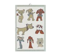 Ekelund Linneväveri Dogs kitchen towel 40x60 cm
