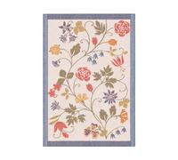 Ekelund Linneväveri Flower kitchen towel 35x50 cm Red-black