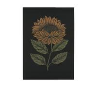 Ekelund Linneväveri Helia kitchen towel 48x70 cm Black-yellow