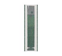 Ekelund Linneväveri Herringbone runner 35x120 cm Blue-green