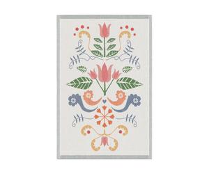Ekelund Linneväveri Lindas tulpan kitchen towel 40x60 cm Pink-grey