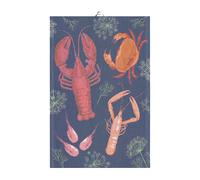 Ekelund Linneväveri Shellfish party kitchen towel 40x60 cm