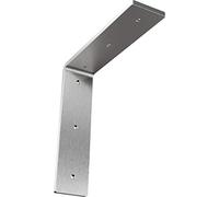 Ekena BKTM02X08X08HASS Steel W D x 8" H Hamilton Bracket, Stainless Steel, 2 Wx8 Dx8 H Inch