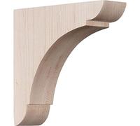 Ekena BKTW01X06X06OLAL 1 3/4" W D x 6" H Small Olympic Wood Bracket, Alder, 1.75 Wx6 Dx6 H Inch