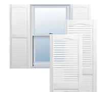 Ekena Millwork LL1S14X03900BW Lifetime Vinyl Standard Shutter (Per Pair), 14.5"W, Bright White