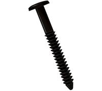 Ekena Millwork LVSL0008BL 3" Lifetime Vinyl Shutter-Lok's, Black (8/Bag)