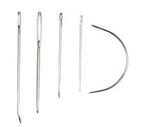 Eketirry Hand Sewing Needle Kit, Heavy Duty Household Hand Needles for for Home Upholstery Carpet Leather Canvas Repair (5 Pieces)