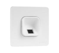EKEY 203701 xLine fingerprint scanner set white with plastic frame white, control unit, Biometric access solution for flush-mounting installation, 0,4 W, 12-24 V, White fingerprint scanner