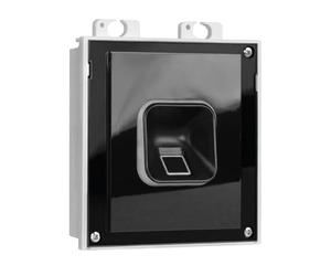EKEY 204708 sLine fingerprint scanner set black with 2N IP Verso door station module black, control unit, Biometric access solution for door station 2N, 0,4 W, 12-24 V, Black fingerprint scanner