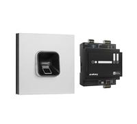 ekey sLine FP Set in Black for Siedle Vario Silver Metallic