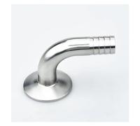 EKFBQBGW 12.7/16/19/25/32/38/45/51/Mm OD SS304 Hose Pipe Fitting 1.5" 2” Tri Clamp 50.5mm/64mm Ferrule 90 Degree Elbow(12.7mm ferrule 50.5)