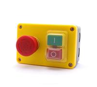 EKFBQBGW 1PC KJD17D-2 250V 16A Electromagnetic Push Button Switch Emergency stop Switches EKFBQBGW