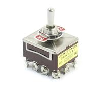 EKFBQBGW 1pcs AC 380V 10A ON/OFF/ON 3 Positions 12 Pin Latching Toggle Switch 4PDT
