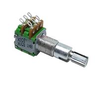 EKFBQBGW 1PCS B50K 12 Type Double Double Adjustable Potentiometer 50k Handle 28mm Flower B50K 9mm Hole foot