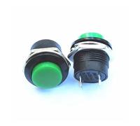 EKFBQBGW 5PCS R13-507 series green push button switch 16 mm since the reset Circular button switch EKFBQBGW