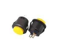 EKFBQBGW 5PCS Yellow Cassette Inching Switch Button Switch Button R13-507 16mm Round Since the reset switch EKFBQBGW