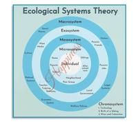 EKFBQBGW Bronfenbrenner Ecological Systems Theory Poster Child Development Psychology Education Canvas Living Room Bedroom Unframed,12x18inch(30x45cm)