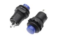 EKFBQBGW Emergency Stop Switch DS-228 3A /125VAC 1.5A/250VAC On/Off Latching Momentary Push Button Switches DS-428 Self Locking Push Button Switch(Self Locking Blue,20PCS) EKFBQBGW