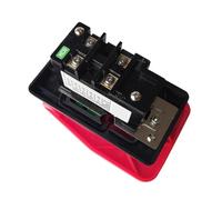 EKFBQBGW Emergency Stop Switch HY56 Industrial Pushbutton Switches with Emergency Stop Cover for Bench Saw Single Phase Three Phase, Red(220V) EKFBQBGW