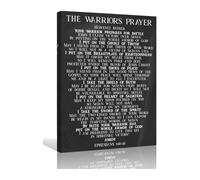 EKFBQBGW Ephesians 6:10-18 The Full Armor of God Canvas Wall-Art, Bible Verse Scripture Print, Christian Home Decor for Bedroom, Living Room, Office Unframed,12x18inch(30x45cm)