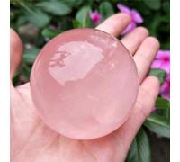EKFBQBGW Home Decor Crystal Ball,Rose Sphere, Gemstone Ornament for Room Display Decorations,60~70mm