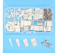 EKFBQBGW KF2510 Kits 40 sets Kit in box 2p 3p 4p 5 pin 2.54mm Pitch Terminal/Housing/Pin Header Connectors Adaptor EKFBQBGW