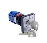 EKFBQBGW LW26-20YS5/3 Single Hole Installation 22.3 mm Locking Key Dual Power Switching 20A Rotary Cam Switch EKFBQBGW