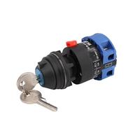EKFBQBGW LW26-25YS1/1S Change-over Rotart Cam Switch 22mm Mounting 0-1 OFF-ON Lock Key electronic starter Equipment Power Cut-off 25A EKFBQBGW