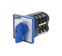 EKFBQBGW LW5D-16/YH3.3 16A Blue Panel 4 Positions 3 Poles 12 Screws Three-Phase Voltmeter Conversion Selector Cam Switch