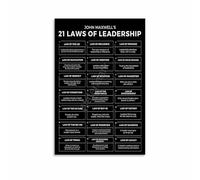 EKFBQBGW Motivational Leadership Quotes Office Decor Canvas Wall-Art Poster for Executive Home Office Conference Room Inspiration Framed,16x24inch(40x60cm)