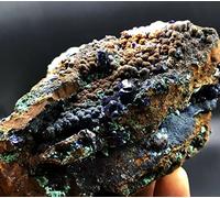 EKFBQBGW Natural Crystal Rough 360g Crystal Azurite, Natural Azurite Malachite #14 Home Collections