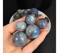 EKFBQBGW Natural Grey Moonstone Polished Ball 20-30mm Labradorite Small Round Sphere Gemstone Home Decor Home Collections (Size : 3cm)