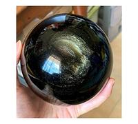 EKFBQBGW Natural Obsidian a Stone to Ward Off Evil Spirits Malachite Stone Furnishing Articles raw ore specimens Alleviate Fatigue Stone Crystal Decorations Home Collections (Size : 58-60mm)