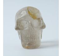 EKFBQBGW Natural Smoky Quartz Crystal Skulls Quartz Handcarved Skull Head Power L2.95Inch Home Collections