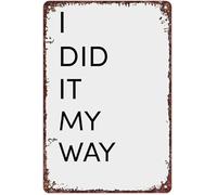 EKFBQBGW Own Path Success Principle Vintage Metal Sign For Entrepreneur Office Creative Studio Wall-Art Encouragement 8 X 12 inch