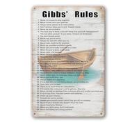 EKFBQBGW Personal Conduct Code Vintage Metal Tin Sign Retro Wall-Art for Office Home Study 8 X 12 inch