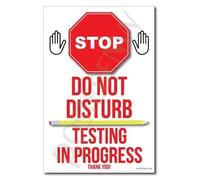 EKFBQBGW Quiet Examination in Progress Door Sign - Do Not Enter Testing Room Poster - Official Notice for School, Library & Office EKFBQBGW(Framed,16x24inch(40x60cm))