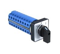 EKFBQBGW SZW26/LW26-20 3-Ways 20A Manual 64mm Panel Sliver 9P Cam Switch ON OFF ON EKFBQBGW